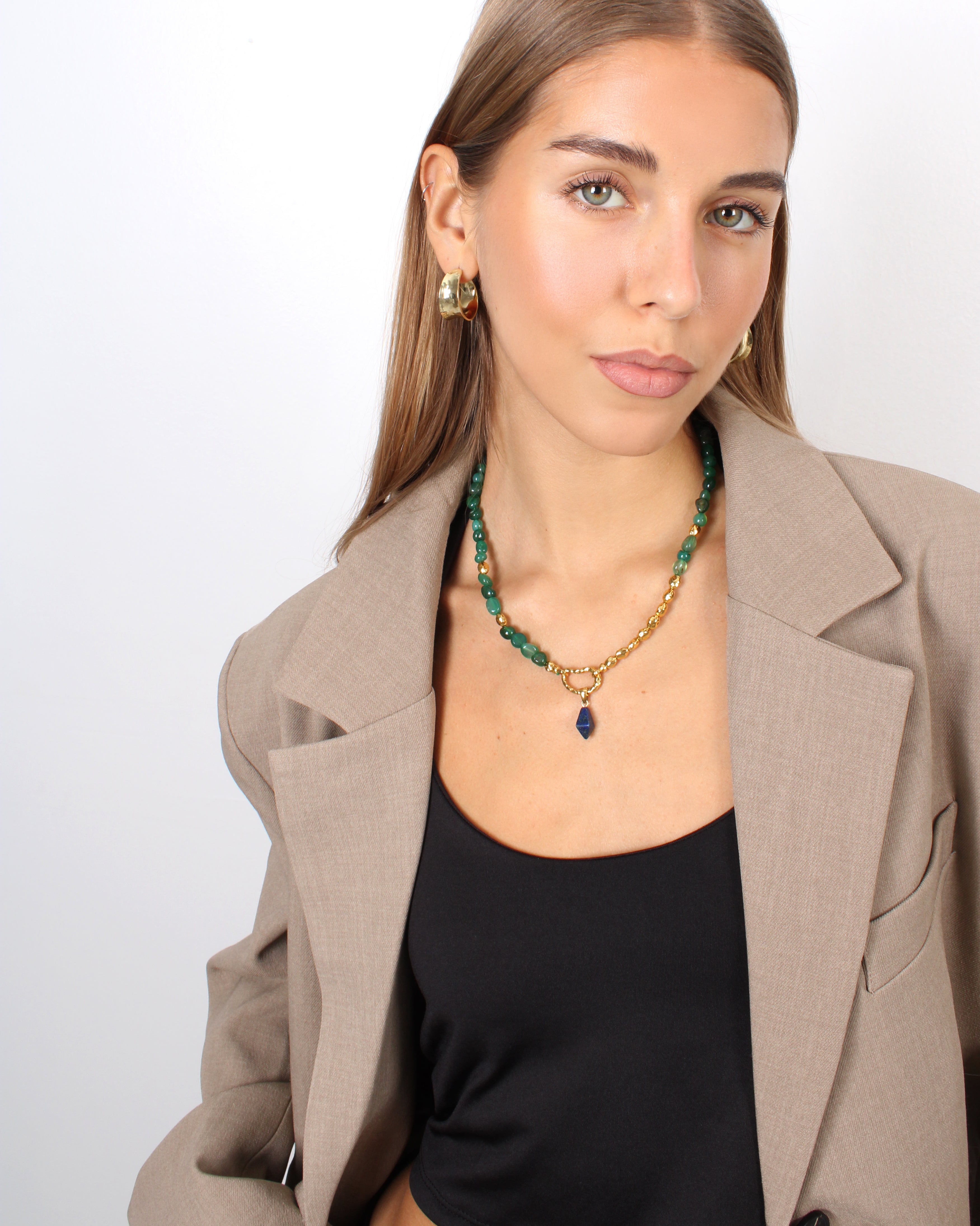 Charm Azura - Anhänger mit natürlichem Stein