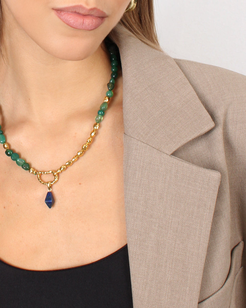 Charm Azura - Anhänger mit natürlichem Stein