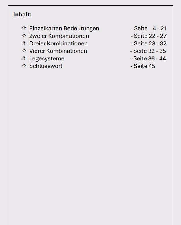 Lenormand Shorts – Liebe & Partnerschaft (PDF) | Kurzdeutungen für Herzensfragen | Tarotanalyse Kartenbibliothek Band 1
