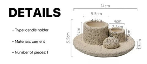Nordischer All-in-One Halter für Kerzen, Salbei, Räucherstäbchen & Palo Santo – Rustikaler minimalistischer Brenner